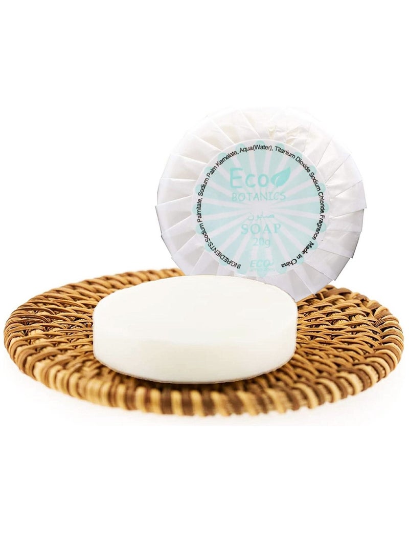 Round Pleat Wrapped Mini Soap Bar For Hotel Amenities