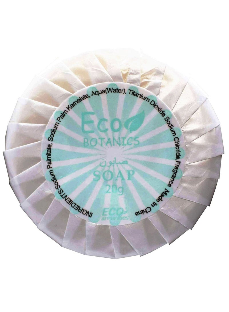 Round Pleat Wrapped Mini Soap Bar For Hotel Amenities