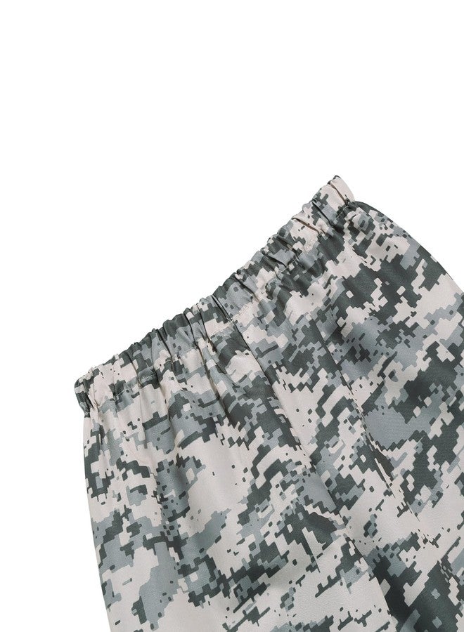 GRAJTCIN Army Costume for Boys Military Dress Up Soldier Costume for Kids Army Camouflage Uniform Camouflage Combat Soldier Grey Green XXL (4Pcs, 12-14Y) - Image 4