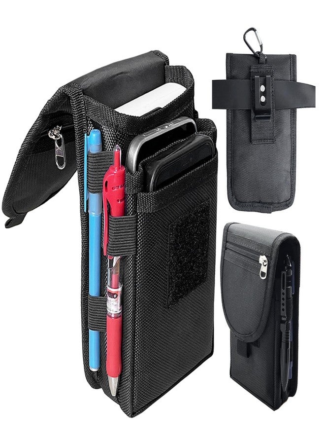 FAUDRECRO Belt Phone Pouch for Men,Dual Phone Holster with Belt Clip,Tactical Waist Cellphone Holder,Multi-Function Large Compatibility Smartphone Case for Daily Use,Outdoor Activity,Hiking,Camping,Working - Image 1