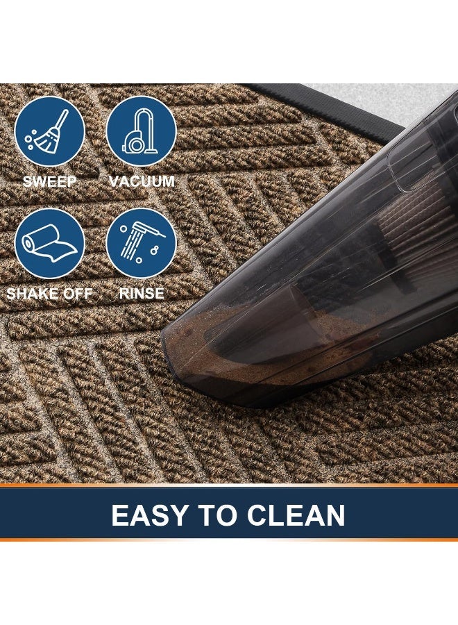 TRASSLE Front Door Mat,Entrance Doormat Super Absorbent Moistureproof Door Mat,Indoor Outdoor Door Mat Thick Durable Rubber Backed, Welcome Mat for Home Front, Hallway,Patio - Image 4