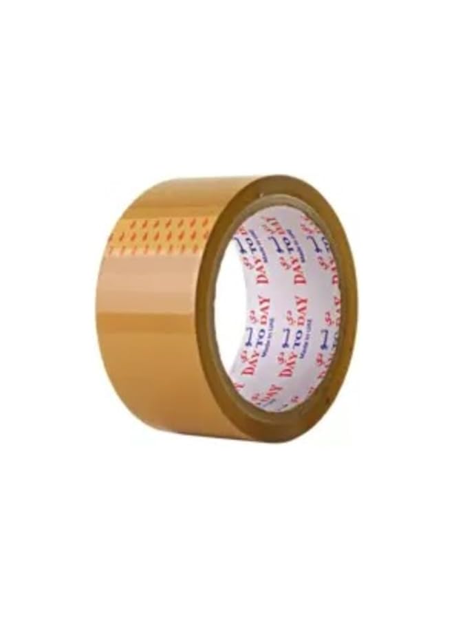 PROMASS Masking Tape Carton Packaging Tape Sealing Tape Light Brown Color- 50 yard  - Image 2