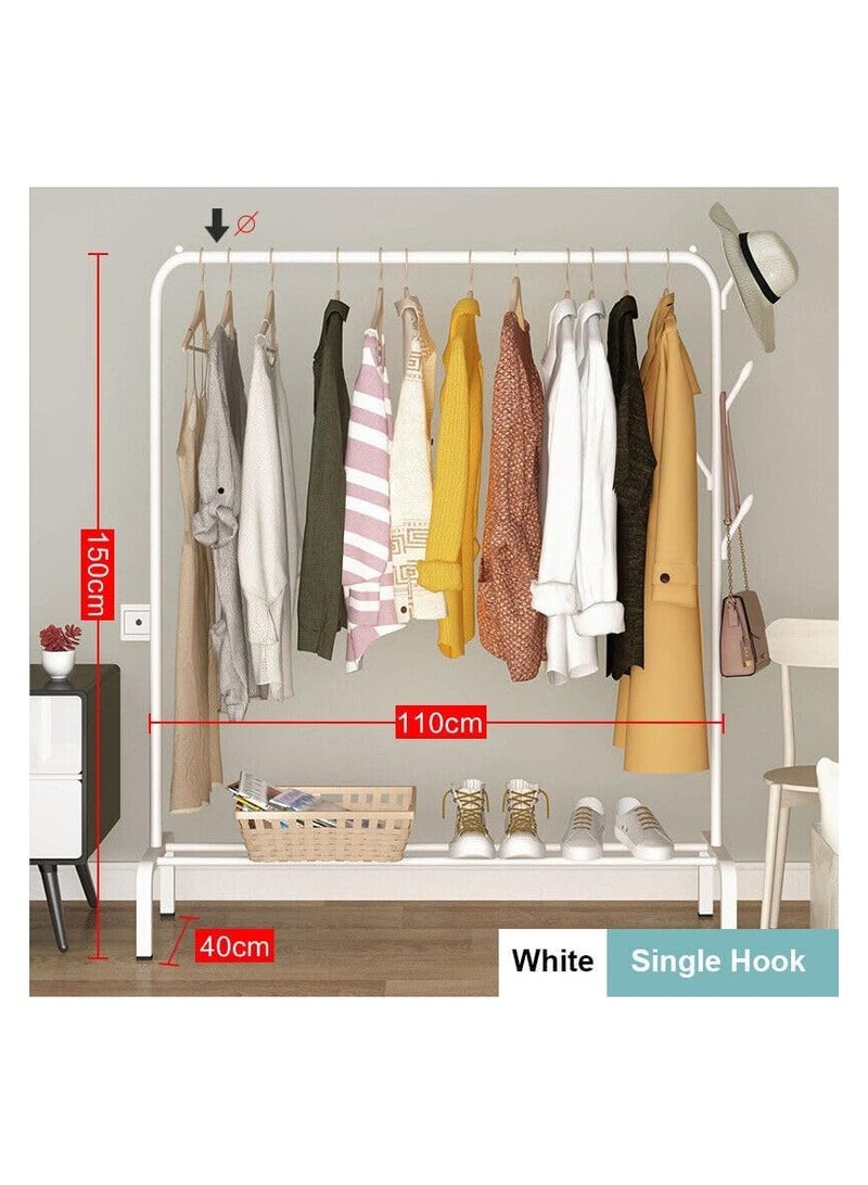Generic Hangers,Open Coat Rack,Metal Vertical Clothes Rail Outdoor Drying Rack Girl Clothing Display Stand  - Image 3