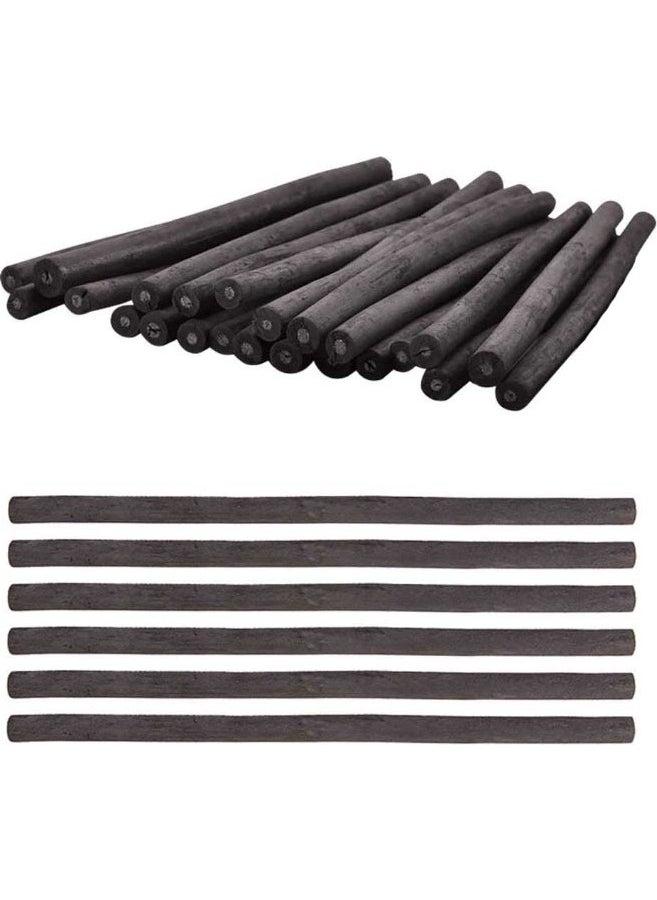 Lyra 25 Pieces Charcoal Sticks 5 - 6 mm 