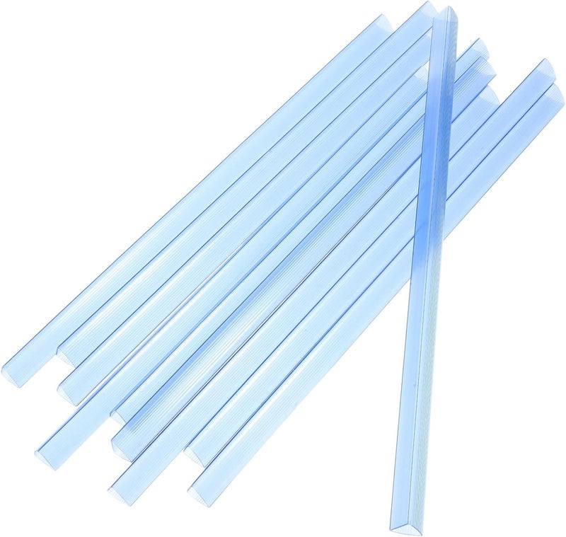 20pcs Plastic Slide Binders for Document Binding, 310mm Blue Bookbinding Slide Grip Bars, Office Report Covers and Filing Folder Accessories - Image 1