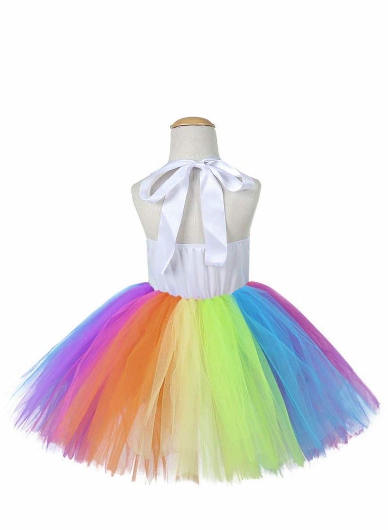 Unicorn Tutu Dress for Girls Sequin Costume Girl with Headband Birthday Party Dresses 3-4 Years Old - Image 5