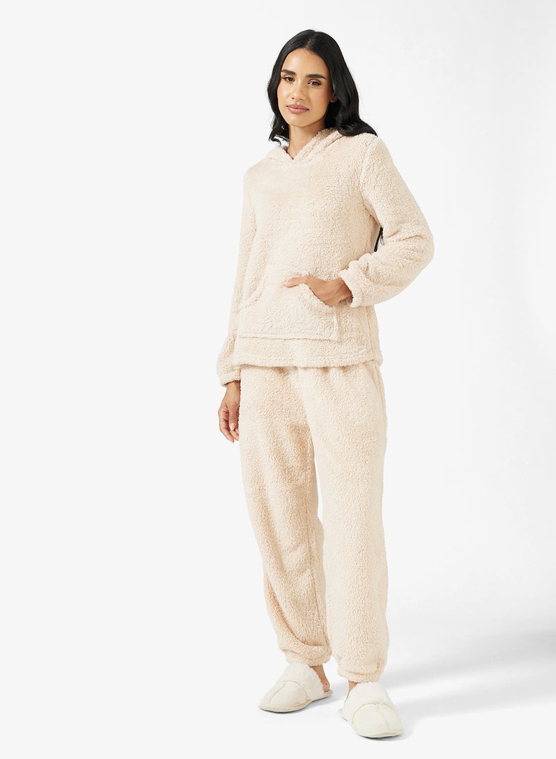 جينجر طقم هودي وبنطلون من الفليس المريح - Image 5