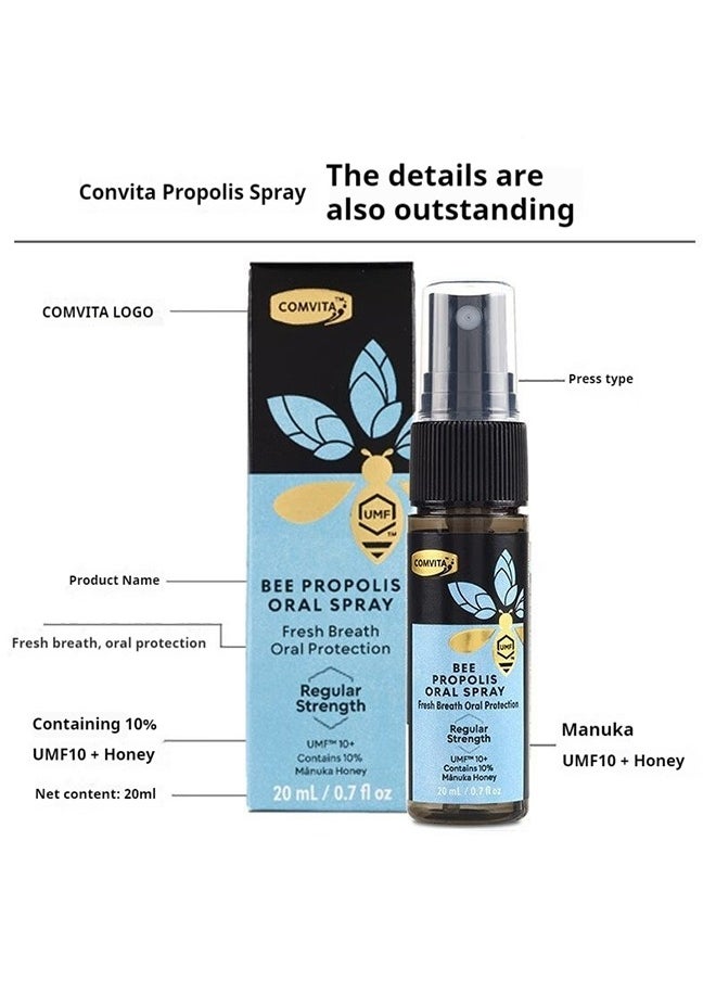 Propolis Throat Spray，Throat Spray Relieves cough, dryness, scratchy throat and discomfort Herbal Throat Care Spray Naturally immunizes and relieves sore throats，fresh breath