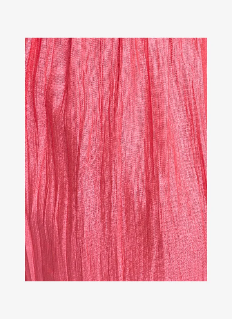 French Connection Fuschia Pink Women's Fuschia Pink Novie Crinkle Trouser for Women | Best Price UAE
