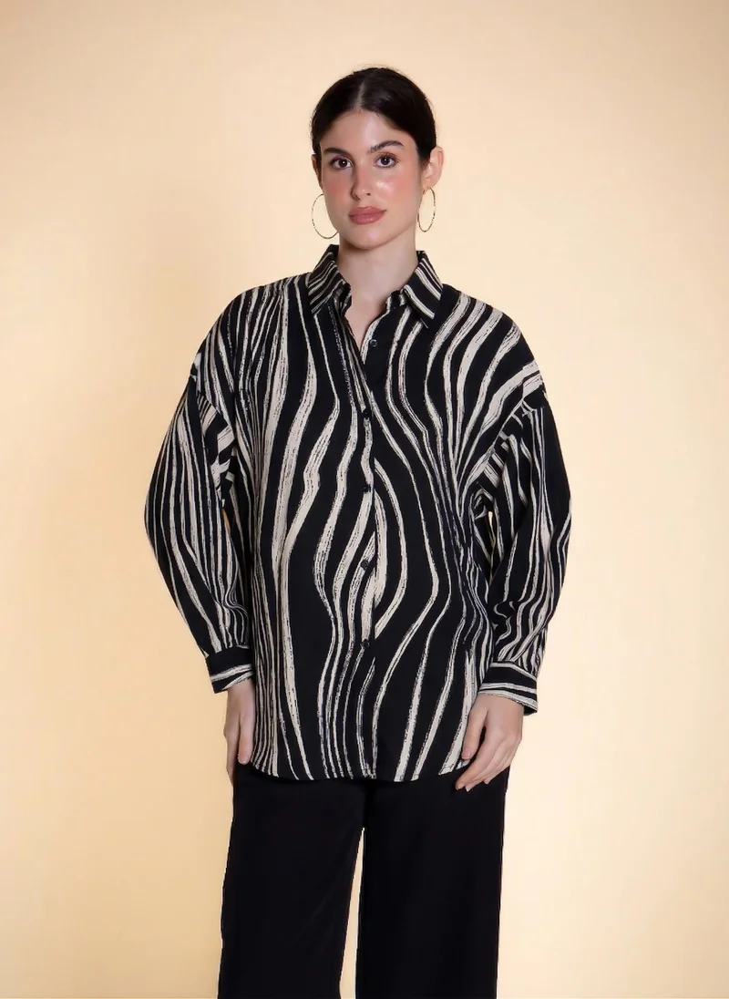 شايبس ABSTRACT PRINTED SHIRT