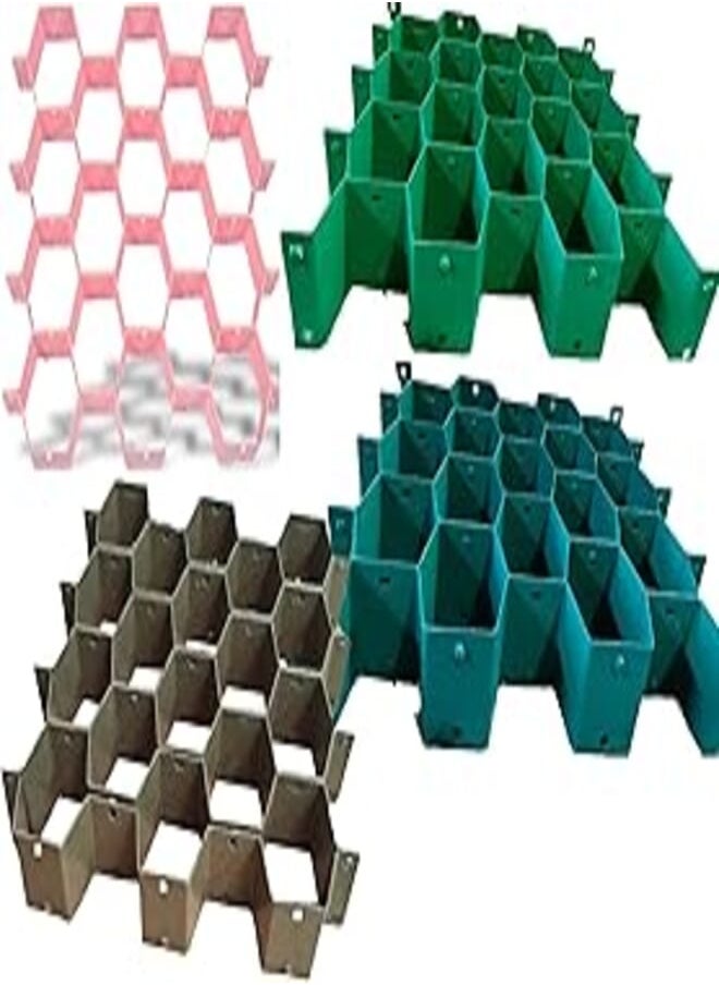 OR - 4pcs Plastic DIY Grip Drawer Organiser Dividers Household storage Thickening Housing Spacer Sub-Grid Finishing Shelves for Home Tidy Closet Stationary Makeup Socks Underwear Scarves Organizer - Image 1