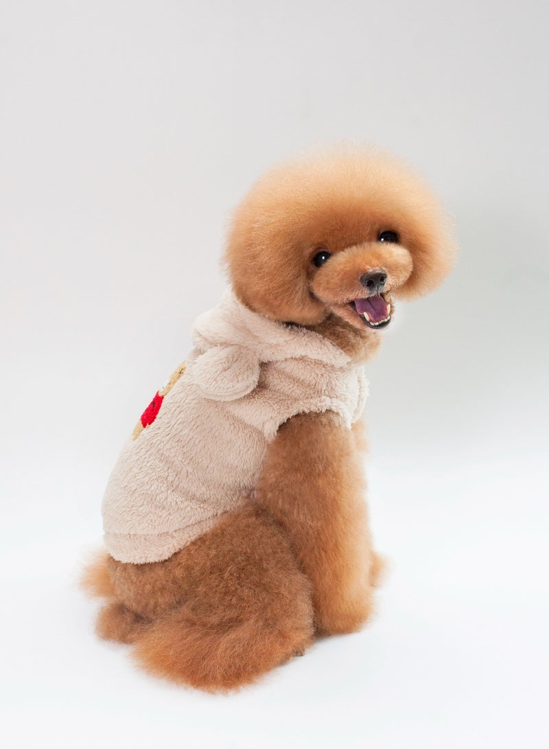 Loquat A pet dog wears a coat and a hat Beige  - Image 2