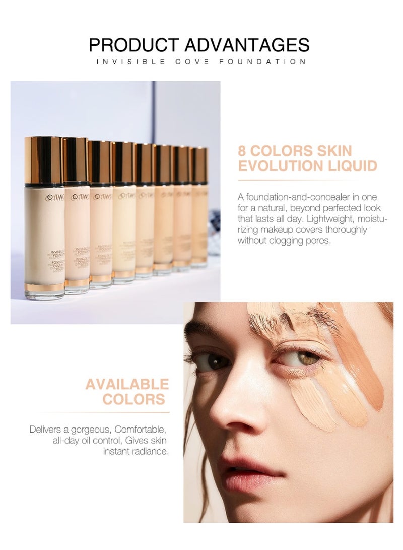 O.TWO.O O2O Invisible Longwear Foundation 01 Gold - 30 ml - Image 4