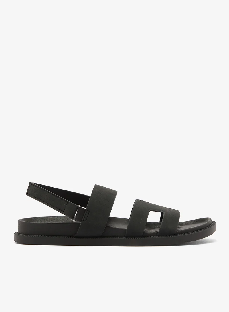 ترافل من نمشي صنادل مسطحة بحزام من جلد الغزال