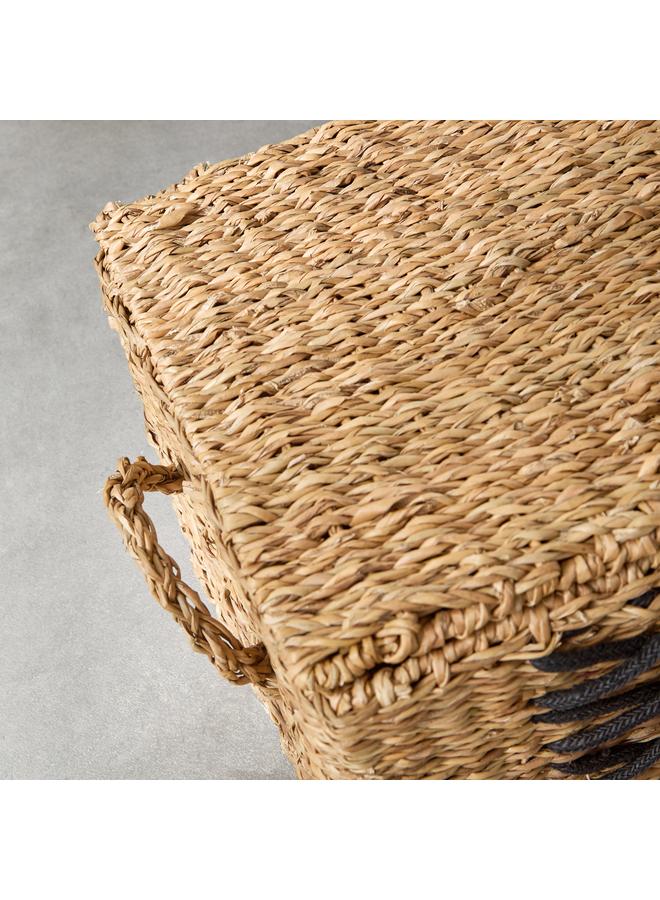 Home Box Naturaloom Stitch Rectangular Trunk with Iron Frame Inside - 50x34x25 cm - Image 4