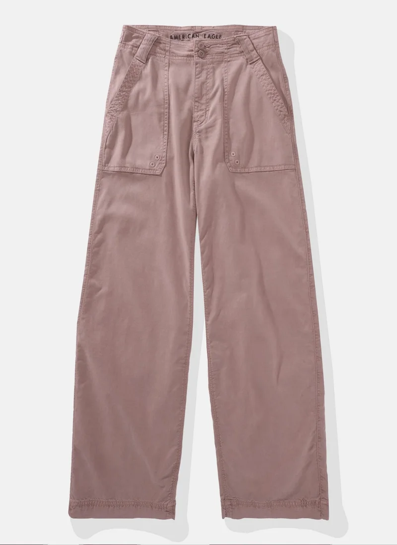 American Eagle Dreamy Drape High-Waisted Baggy Wide-Leg Pants