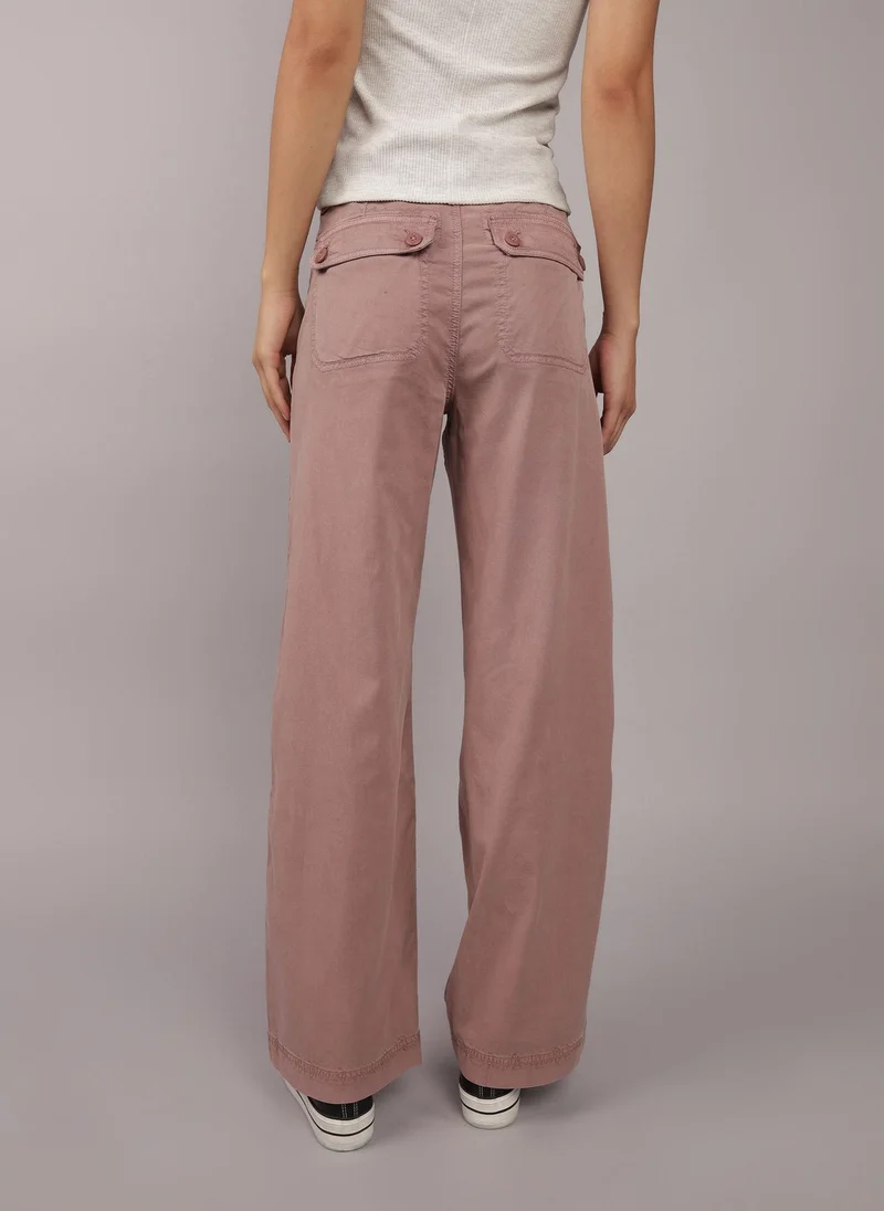 American Eagle Dreamy Drape High-Waisted Baggy Wide-Leg Pants