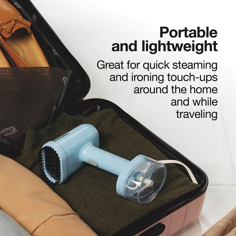 Proctor Silex Compact Travel Iron & Garment Steamer for Clothes, Ready in 45 Seconds for 7 Minutes of Continuous Use, Portable and Lightweight, Vacation Essentials, 1200 Watts, 120 ml Water Tank, Blue - Image 2