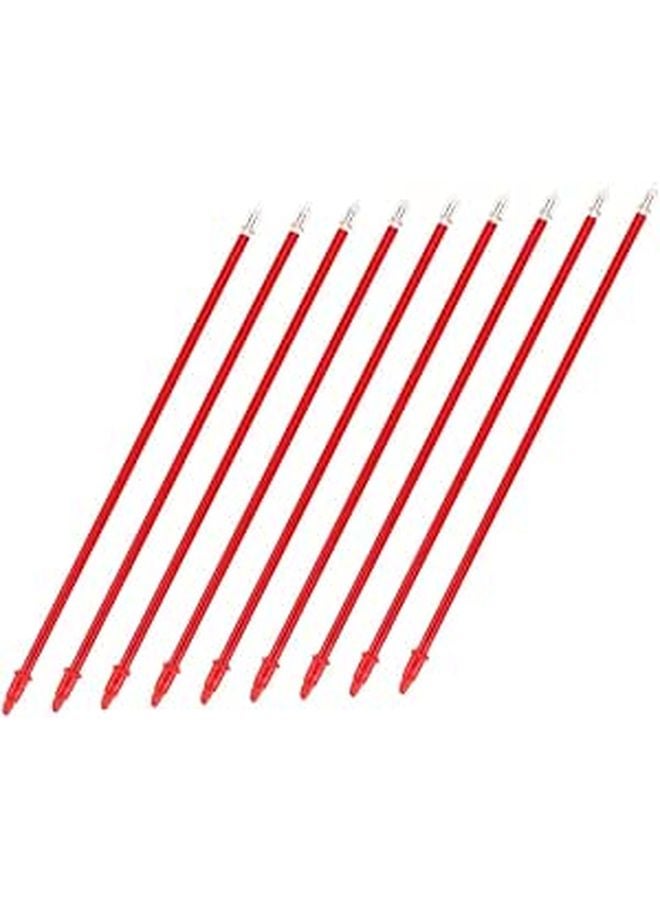 9Pcs Red LED Electric Incense Burner Set 22cm Home Fragrance Decor For Meditation Yoga - Image 1