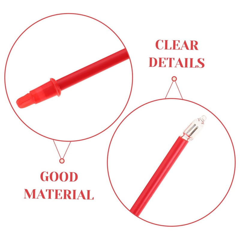 9Pcs Red LED Electric Incense Burner Set 22cm Home Fragrance Decor For Meditation Yoga - Image 4