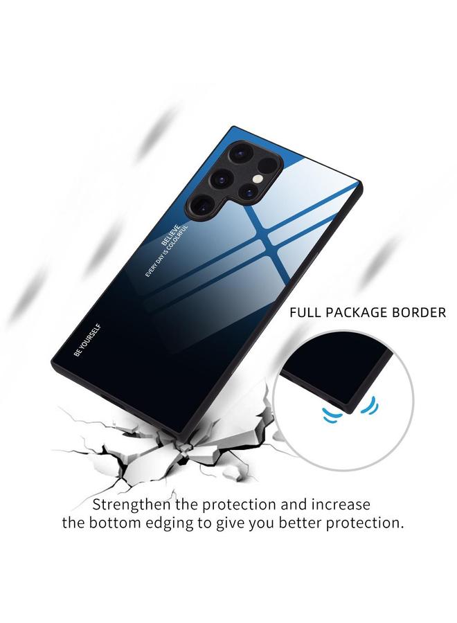 S-TOP Case For Samsung Galaxy S25 Ultra 5G Gradient Color Glass Phone Case - Image 5