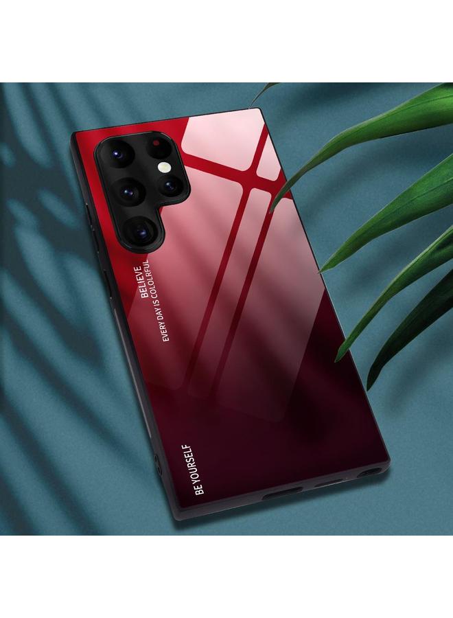 S-TOP Case For Samsung Galaxy S25 Ultra 5G Gradient Color Glass Phone Case - Image 2