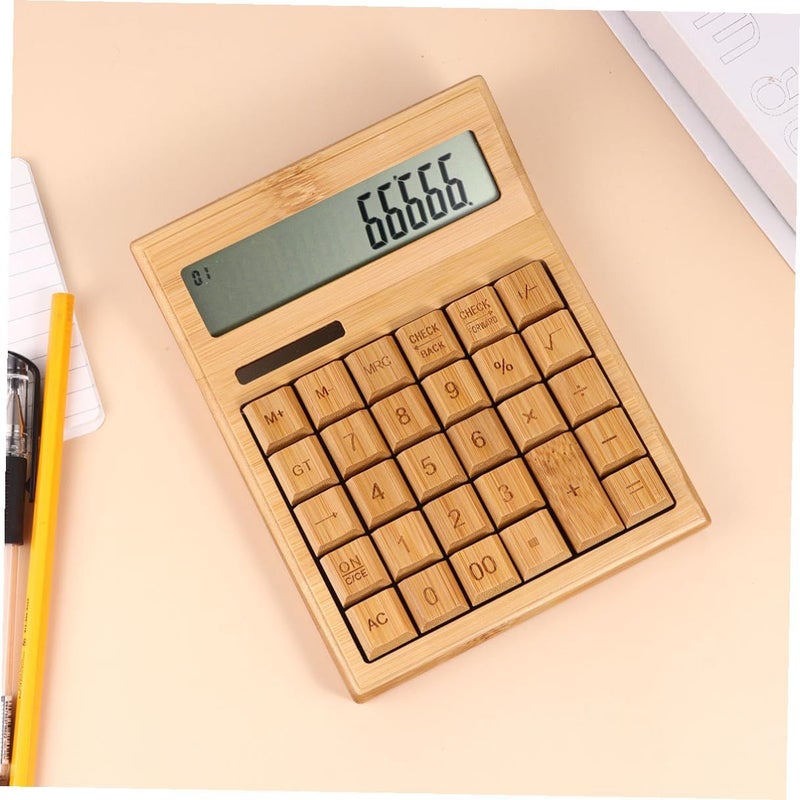Solar Powered 29 Key Calculator with Tilted Display Portable for Office Desk - Image 5