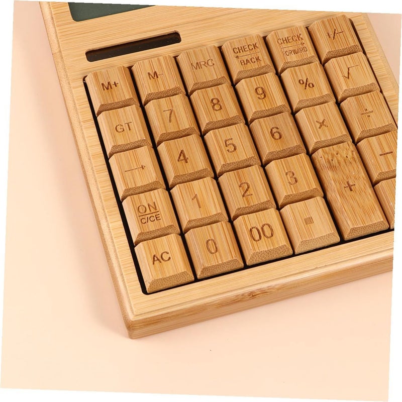 Solar Powered 29 Key Calculator with Tilted Display Portable for Office Desk - Image 4