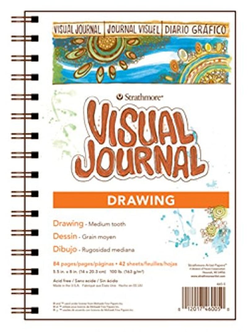 Strathmore Visual Journal Drawing 5.5"X8"-42 Sheets -460500