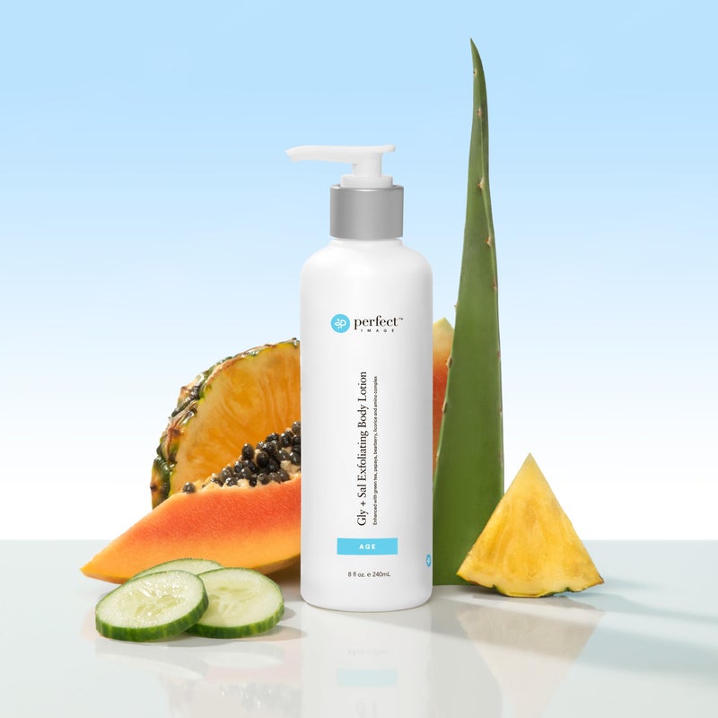 Perfect Image Gly + Sal Exfoliating Body Lotion, 8% Glycolic Acid and 2% Salicylic Acid Lotion Enhanced with Green Tea, Papaya, Bearberry, Licorice and Amino Complex - Image 4