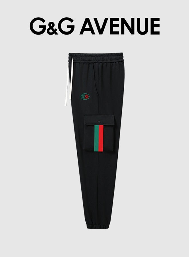 G&G AVENUE Spring and autumn New Ultra-thin summer style High Quality Men's Drawstring Casual Sports Pants Elastic Jogging Fashion Pure Cotton Exercise Outdoor Versatile Sports Pants - Image 2