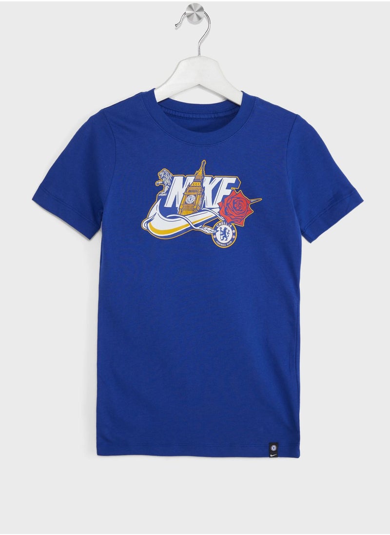 Nike - Kids Chelsea Fc Futura T-Shirt - Image 1