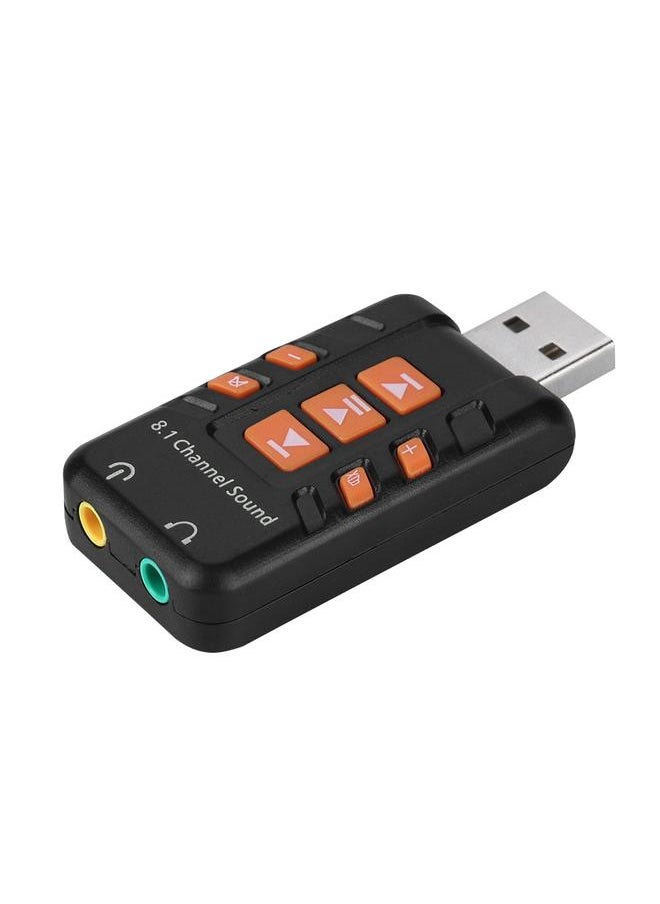 Thoraya USB External Drive-free 8.1 Channel 3D Audio Sound Card Adapter for WIN/MS Desktop Computer PC  - Image 4