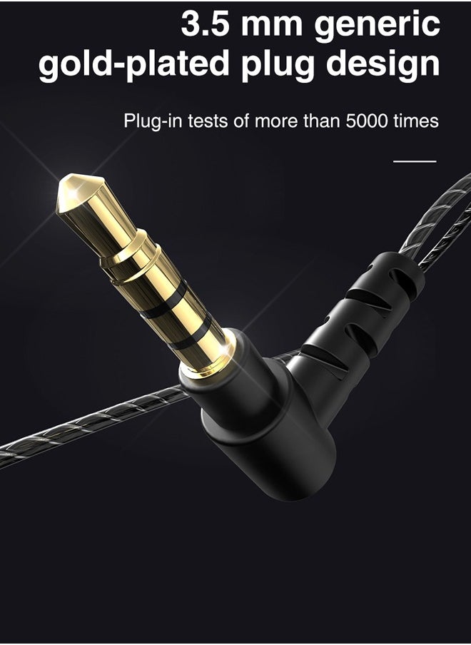 كيو كي زد - سماعة أذن ستيريو QKZ SK7، سماعة رأس مراقبة احترافية، سماعة رأس ستيريو HIFI مع ميكروفون، سماعات أذن عالمية 3.5 ملم مع ميكروفون للموسيقى والألعاب والرياضة (أخضر) - Image 1