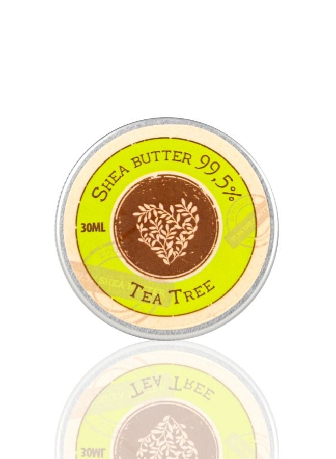 Soap&Friends Natural Shea Butter with Tea Tree Essential Oil – 99.5% Pure Antibacterial Moisturizer for Problem Skin, 30 ml