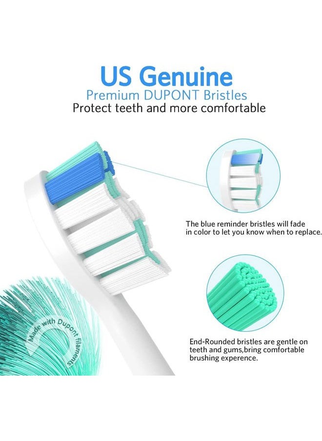 Relax Artist - 6 Pack Toothbrush Replacement Heads for Philips Sonicare, Electric Replacement Brush Head Compatible with Phillips Sonic Care Toothbrush Head - Image 1