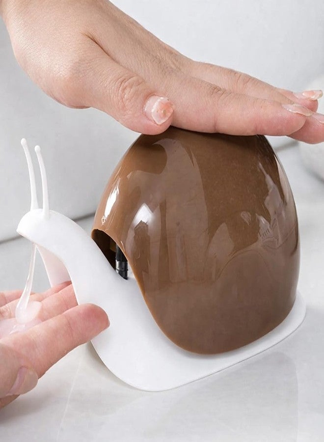 FOMQUAZLI Cute Snail‑Shape Liquid Soap Dispenser - 120 ml Push‑Pump Hand Wash, Lotion & Shampoo Bottle - Fun & Functional Bathroom & Kitchen Accent - Durable Plastic, Easy‑Clean, Kids‑Friendly - Image 1