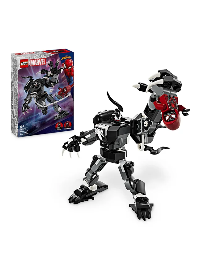 ليغو 76276 Marvel Venom Mech Armour Vs. Miles Morales, Posable Action For Kids, Building Set With Minifigures, Super Hero Battle Gift For Boys And Girls Aged 6 And Over (134 Pieces)