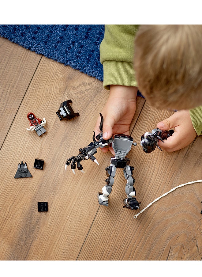 LEGO 76276 مارفل فينوم درع ميكانيكي ضد مايلز موراليس، لعبة قابلة للتشكيل للأطفال، مجموعة بناء مع شخصيات صغيرة، هدية معركة بطل خارق للأولاد والبنات من عمر 6 سنوات وما فوق (134 قطعة)  - Image 4