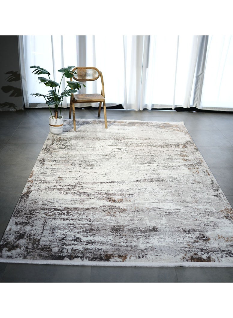 Ramsha Washable Area Rug 200x300 cm Large Carpet For Bedroom Rug For Living Room MR267 Polyester Abstract Pattern Carpet - Image 5