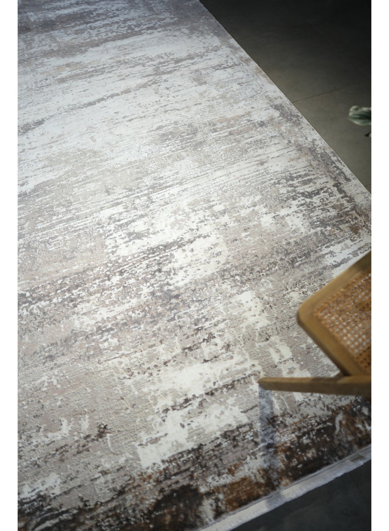 Ramsha Washable Area Rug 200x300 cm Large Carpet For Bedroom Rug For Living Room MR267 Polyester Abstract Pattern Carpet - Image 2