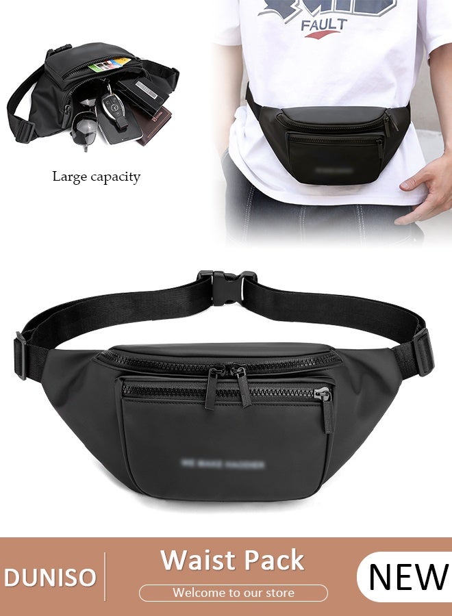 DUNISO Compact Waist Pack for Men and Women, Waterproof Crossbody Bag Chest Shoulder Waist Bag with Buckle, Everyday Carry Bag for Travel, Work, Sport - Image 1
