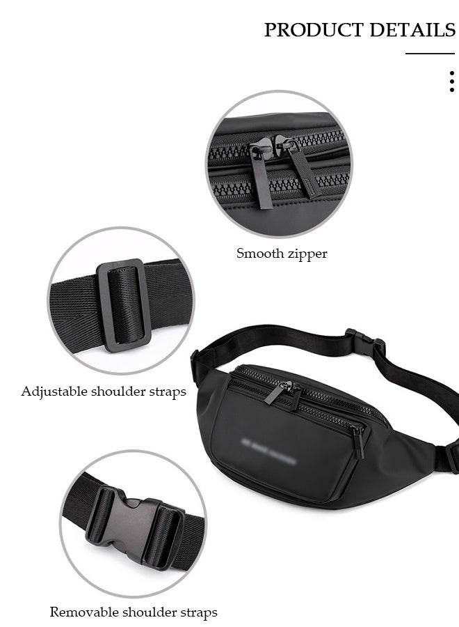 DUNISO Compact Waist Pack for Men and Women, Waterproof Crossbody Bag Chest Shoulder Waist Bag with Buckle, Everyday Carry Bag for Travel, Work, Sport - Image 4