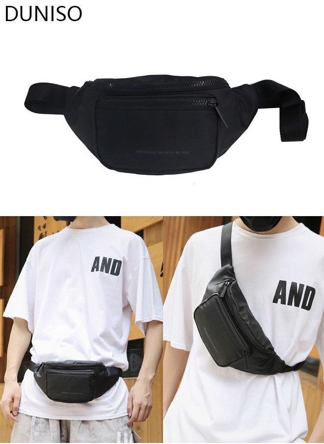 DUNISO - Compact Waist Pack for Men and Women, Waterproof Crossbody Bag Chest Shoulder Waist Bag with Buckle, Everyday Carry Bag for Travel, Work, Sport - Image 1