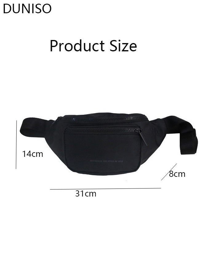 DUNISO - Compact Waist Pack for Men and Women, Waterproof Crossbody Bag Chest Shoulder Waist Bag with Buckle, Everyday Carry Bag for Travel, Work, Sport - Image 1