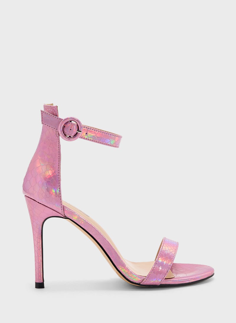 سبوت أون صندل بكعب ستيليتو عالٍ - Image 1