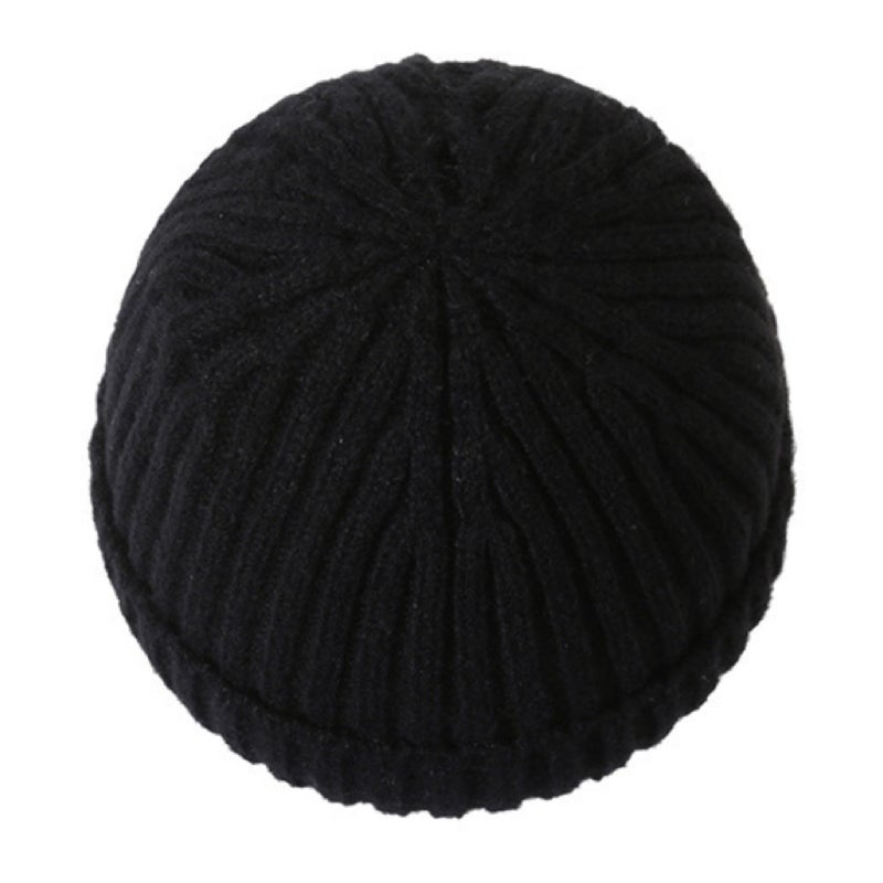 Winter warm knitted hat Winter cycling woolen hat with velvet earmuffs - Image 4