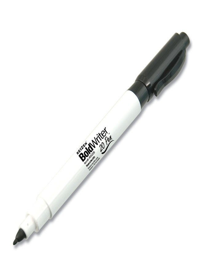 Reizen 20-20-style BoldWriter 20 Pen - Easy-to-See Bold-Point - Blk - 12 Pack - Image 2