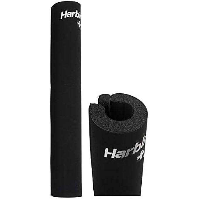 Harbinger Neotek Foam Core Bar Pad, Standard 14" & Olympic 16" For Squats, Lunges, Hip Thrusts, Weightlifting - Image 2