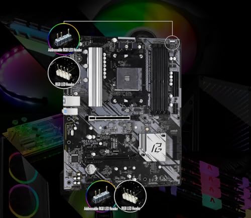 ASRock B550 Phantom Gaming 4 Supports AMD AM4 Socket Ryzen™ 3000, 3000 G-Series, 4000 G-Series, 5000 and 5000 G-Series Desktop Processors Motherboard - Image 4